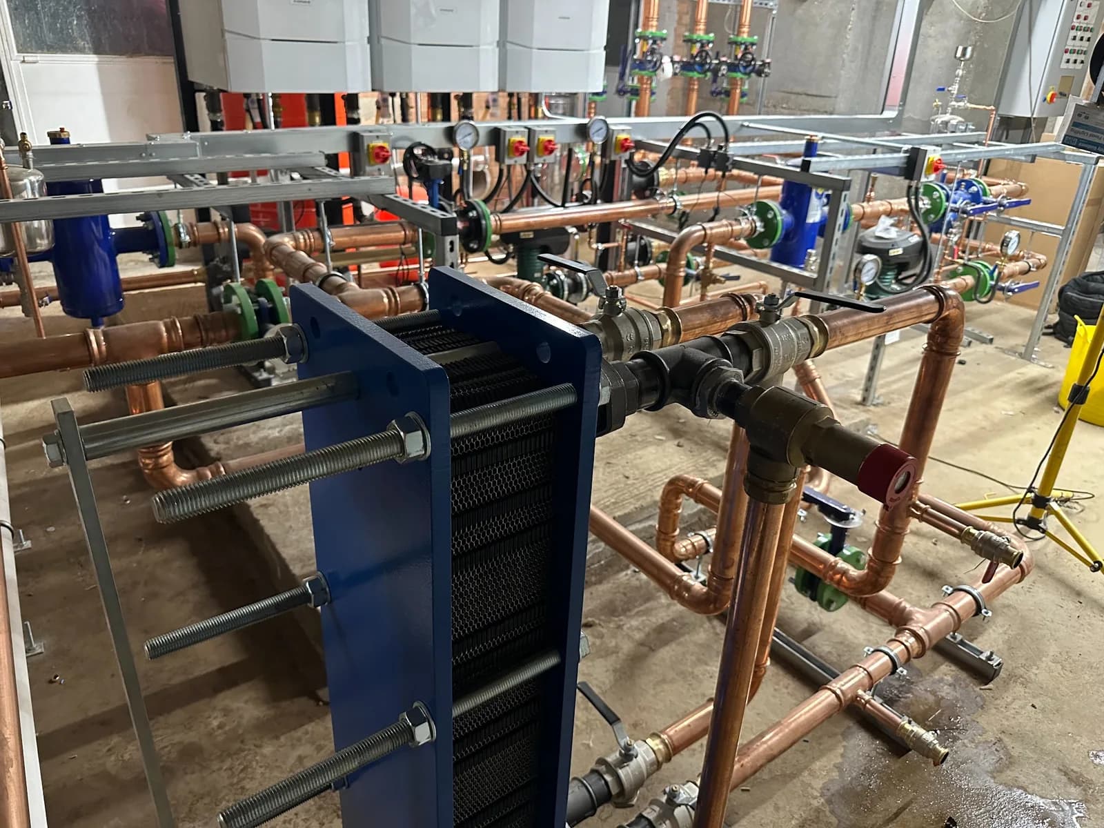 Commercial church plant-room installation, project photograph 4 of 8
