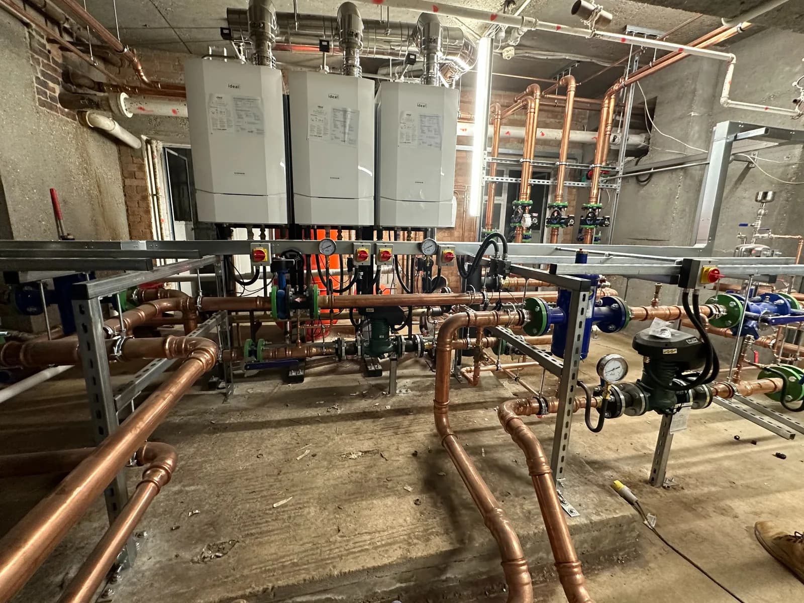 Commercial church plant-room installation, project photograph 5 of 8