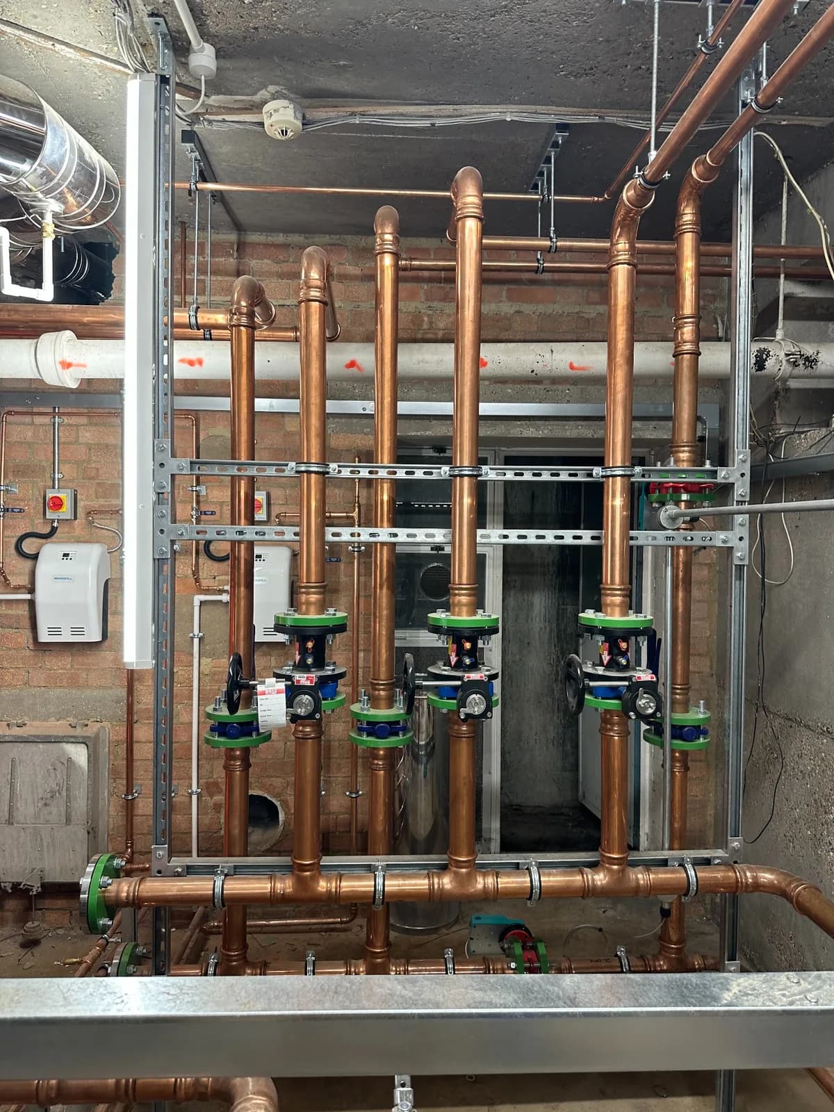 Commercial church plant-room installation, project photograph 6 of 8