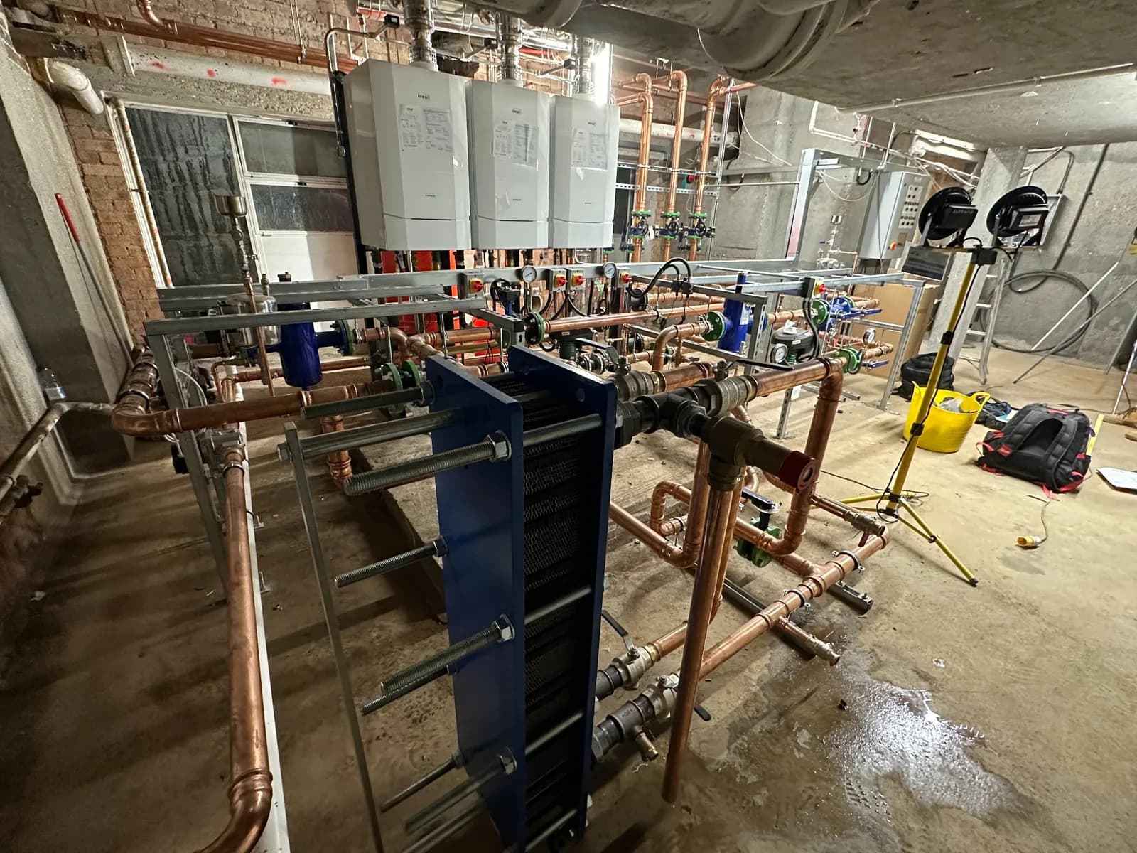 Commercial church plant-room installation, project photograph 7 of 8