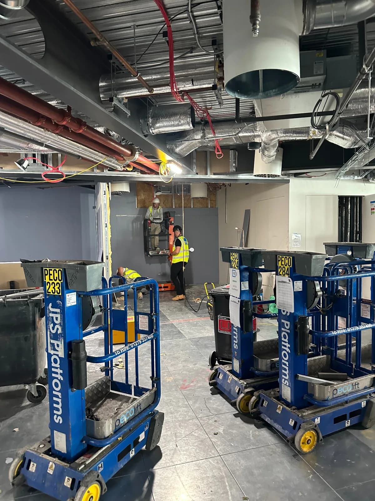 Victaulic pipework installation to a new skid, project photograph 2 of 7