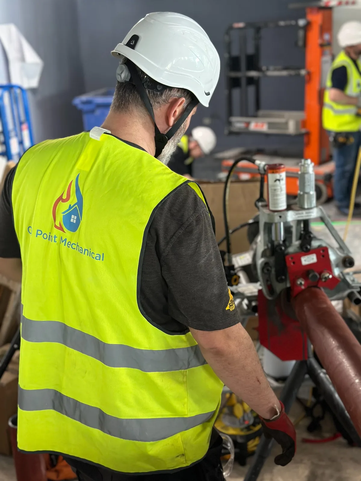 Victaulic pipework installation to a new skid, project photograph 4 of 7