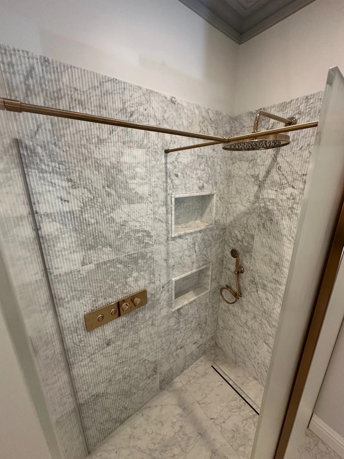 Luxury bathroom remodel, project photograph 5 of 6
