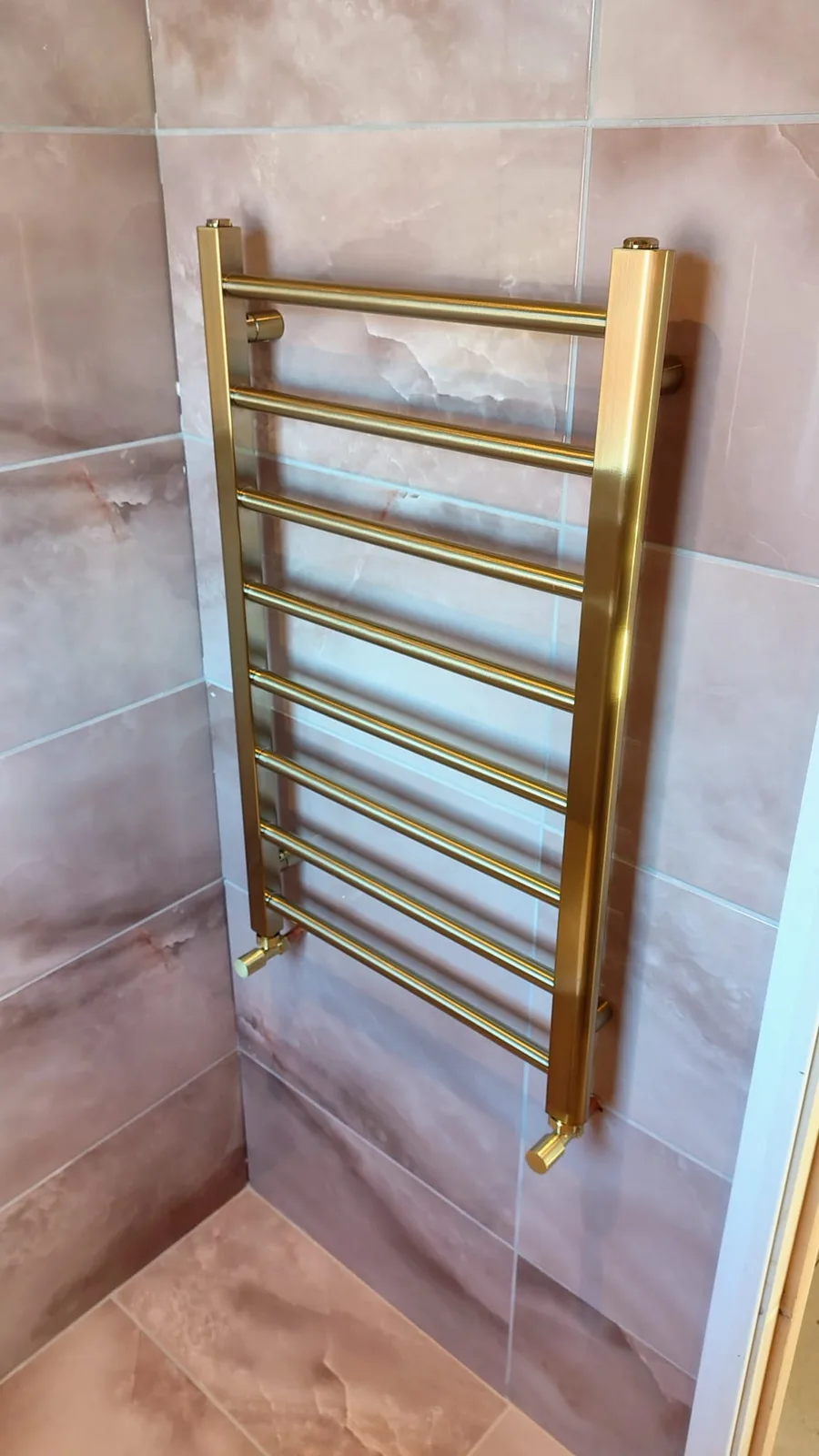 Brassware shower-room installation, project photograph 5 of 5